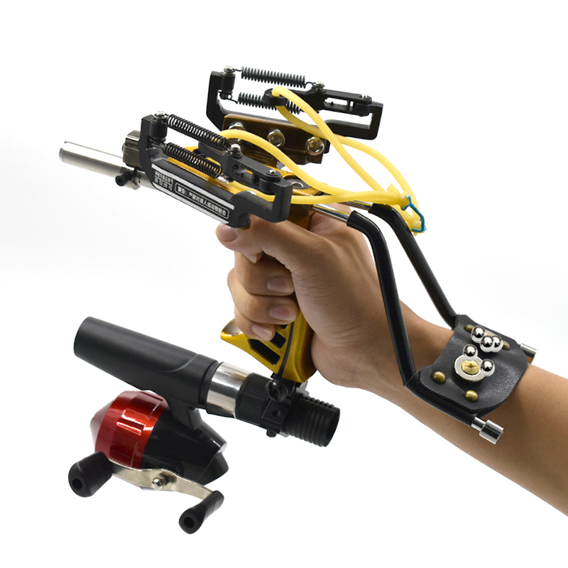 Outdoor Power Reel - مقلاع معدنية محسنة باليد مع الأربطة