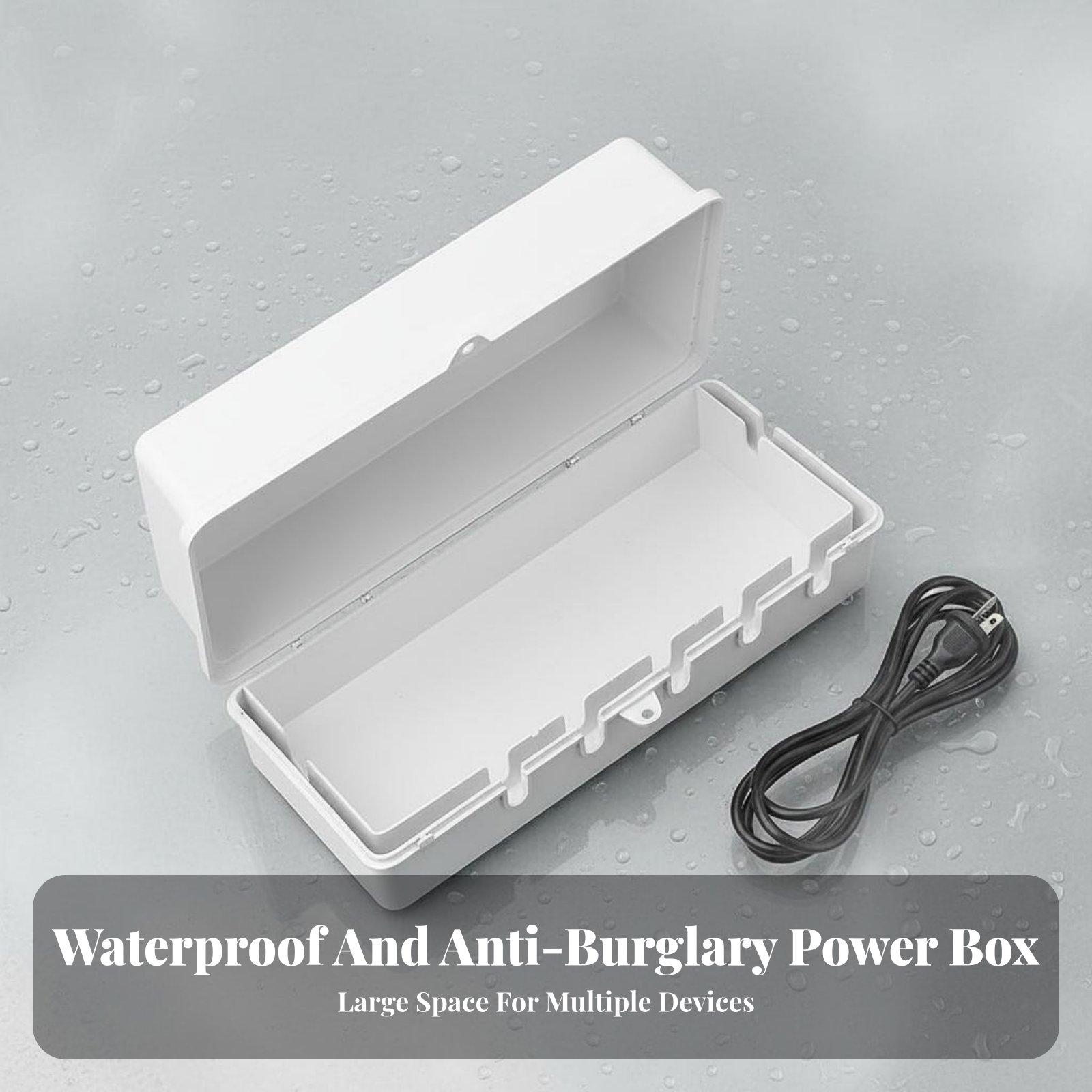 Outdoor Power Strip With Cover - صندوق مقاوم للماء لشرائح الطاقة، غطاء