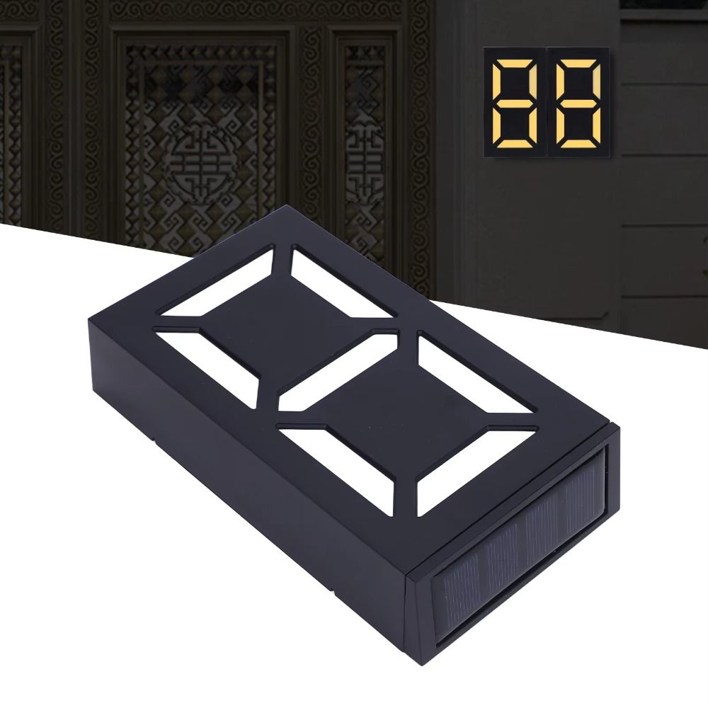 Outdoor Power Number - مصباح رقم المنزل بالطاقة الشمسية مع