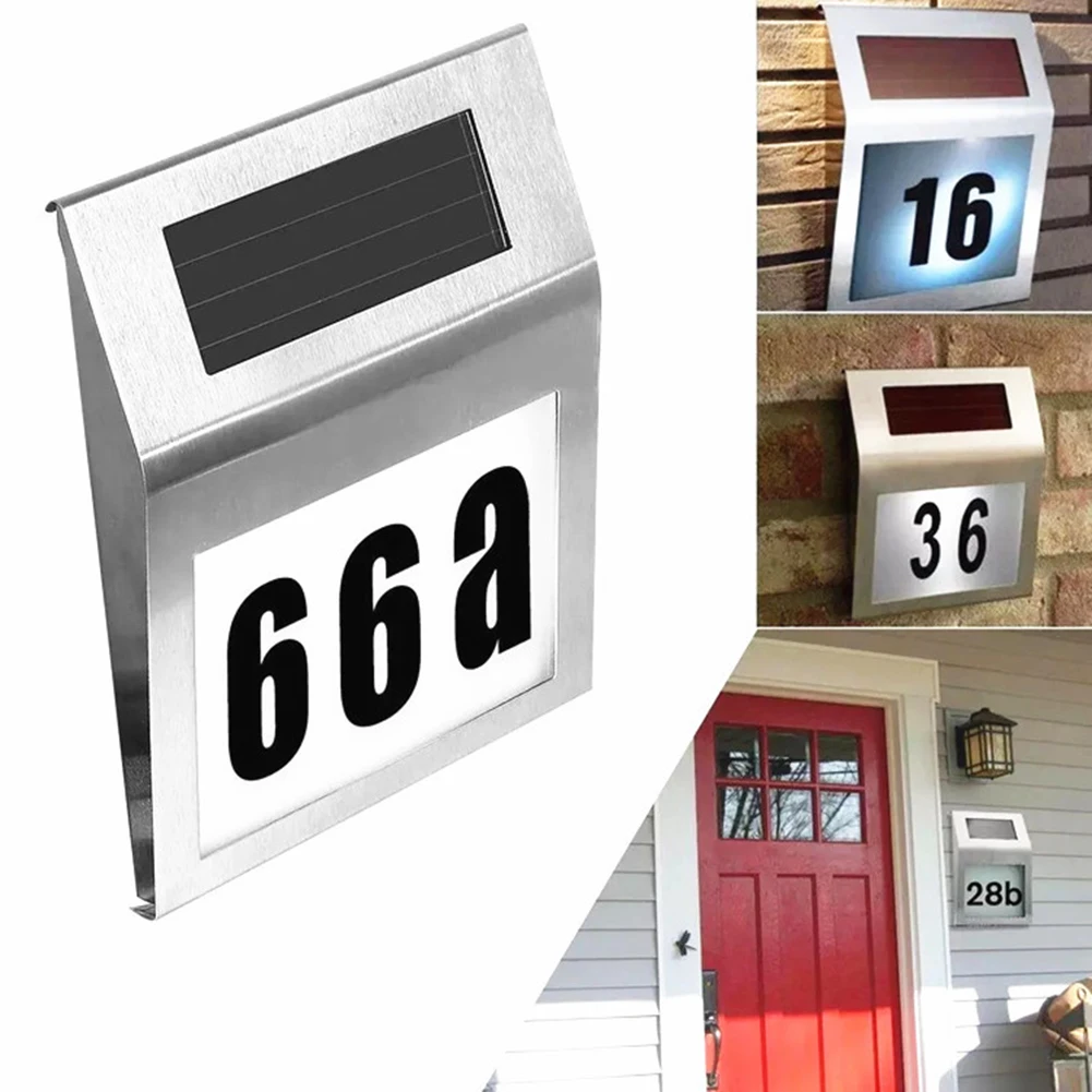 Outdoor Power Number - إضاءة خارجية تعمل بالطاقة الشمسية للمنزل