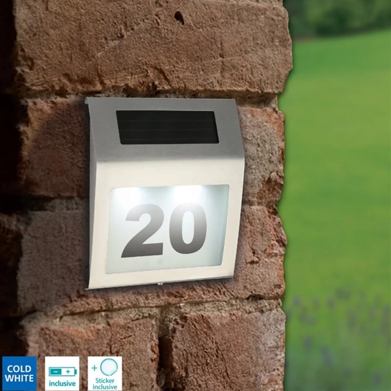 Outdoor Power Number - لافتة رقم منزل مخصصة من الفولاذ