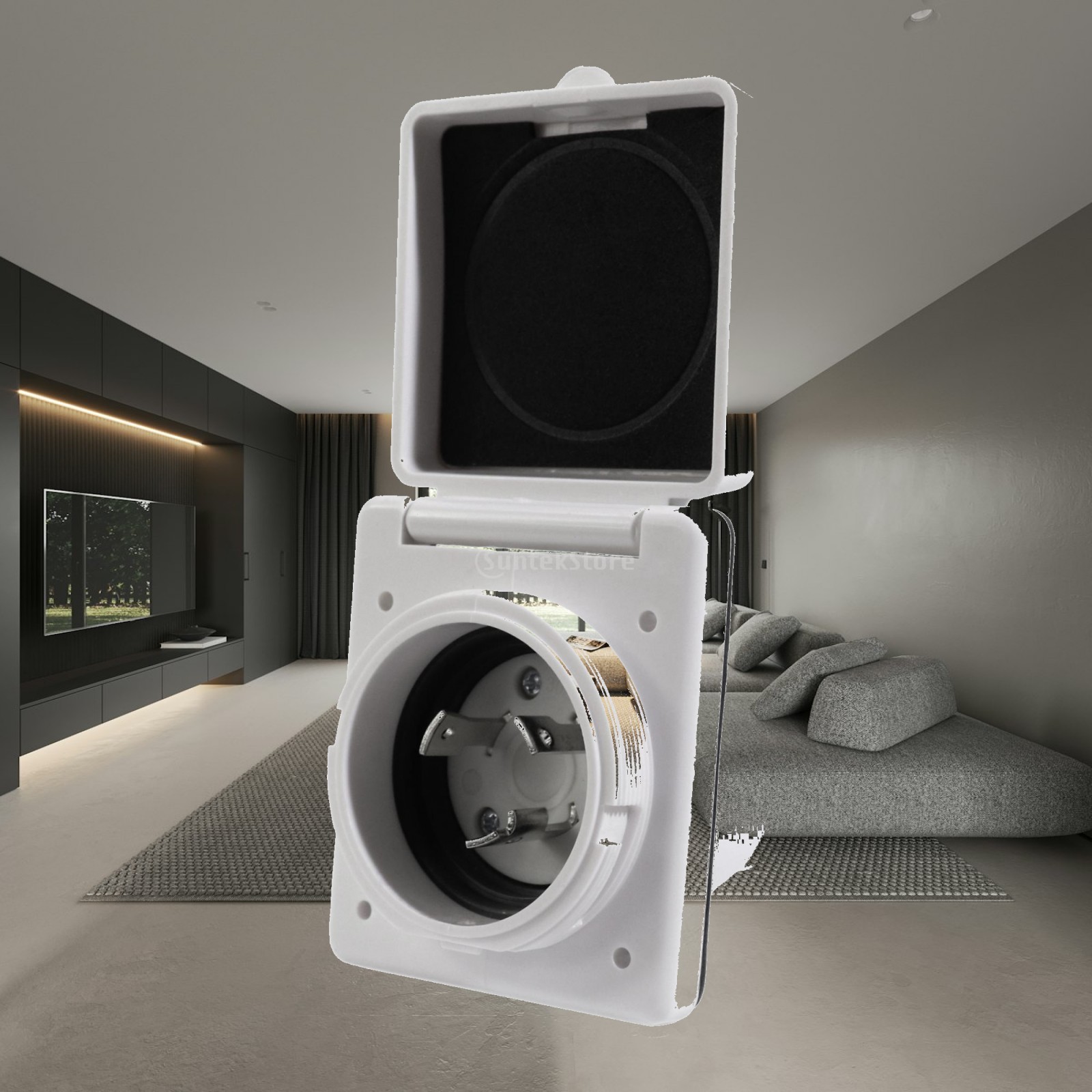 Outdoor Power Socket With Lock - مقبس طاقة مقاوم للماء بفلنجة 125