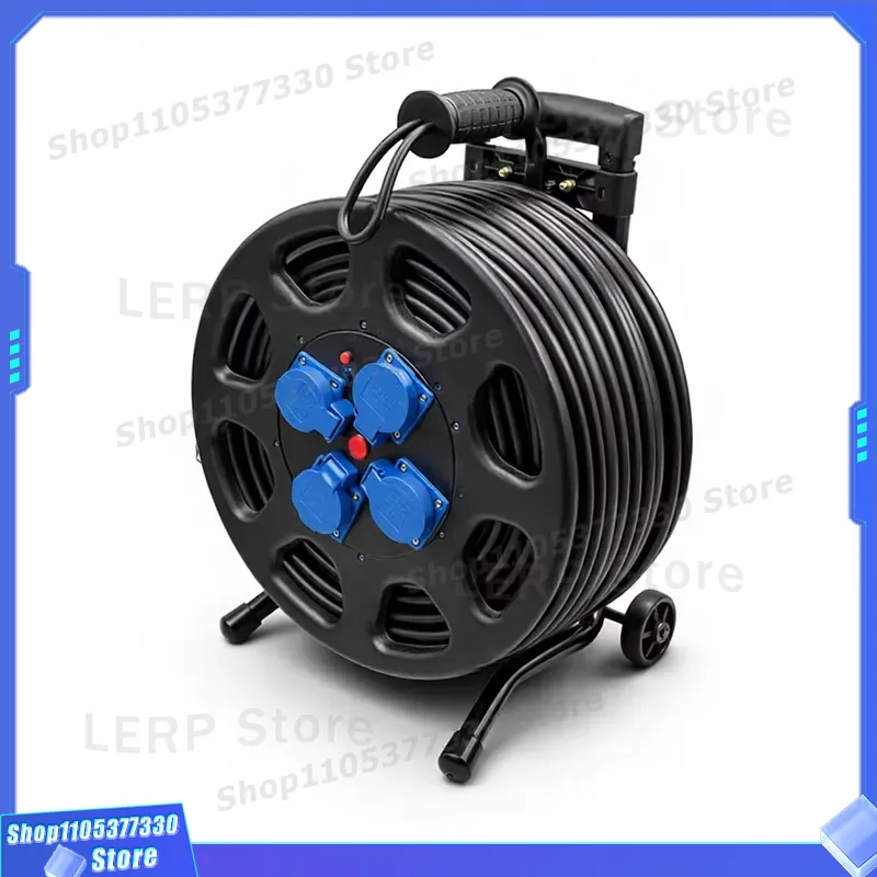 Outdoor Power Reel - كابل تمديد كهربائي شديد التحمل بطول