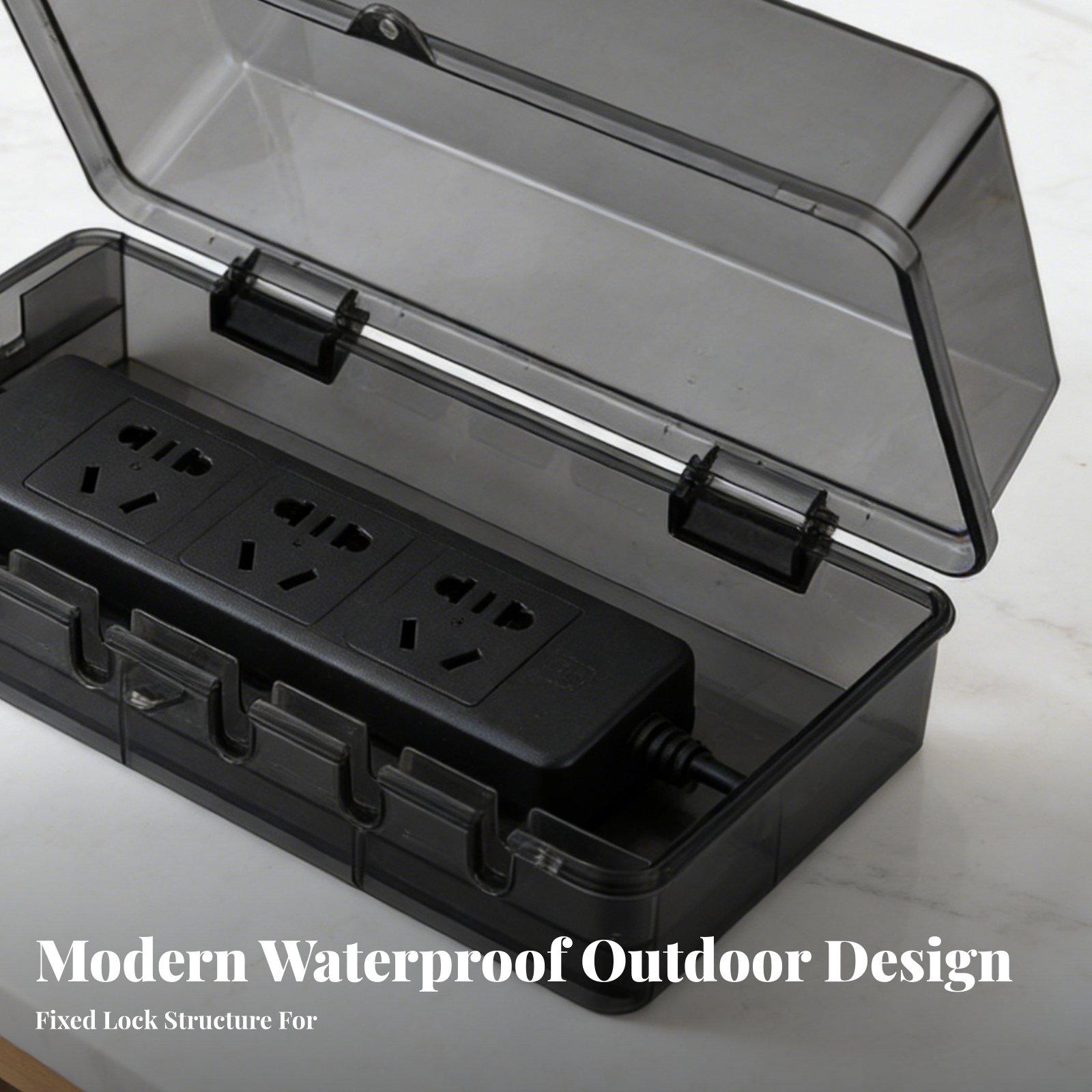 صندوق مقاوم للماء لشرائح الطاق - مراجعة Outdoor Power Strip With Cover وسعره