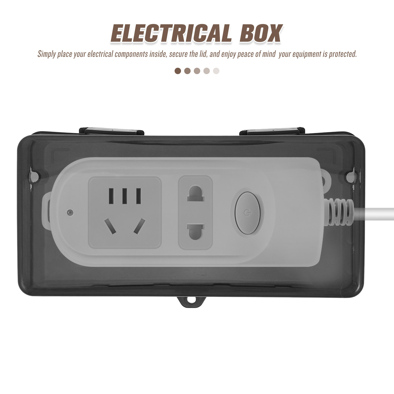 صندوق كهربائي خارجي كبير مقاوم - مراجعة Outdoor Power Strip With Cover وسعره