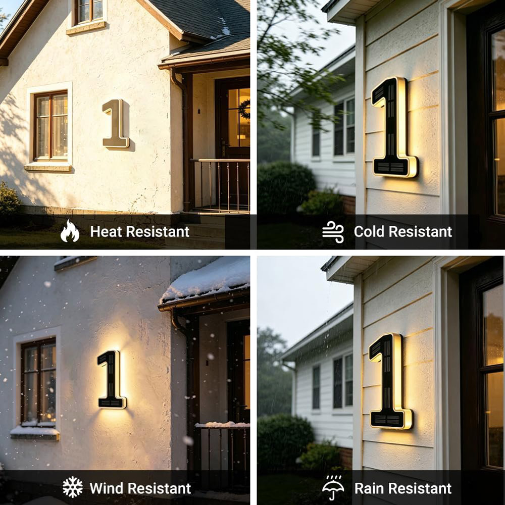 إضاءة رقم المنزل بالطاقة الشمس - مراجعة Outdoor Power Number وسعره