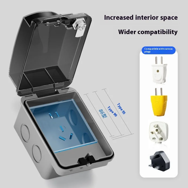 مقبس كهربائي خارجي من النوع 86 - مراجعة Outdoor Power Socket With Lock وسعره