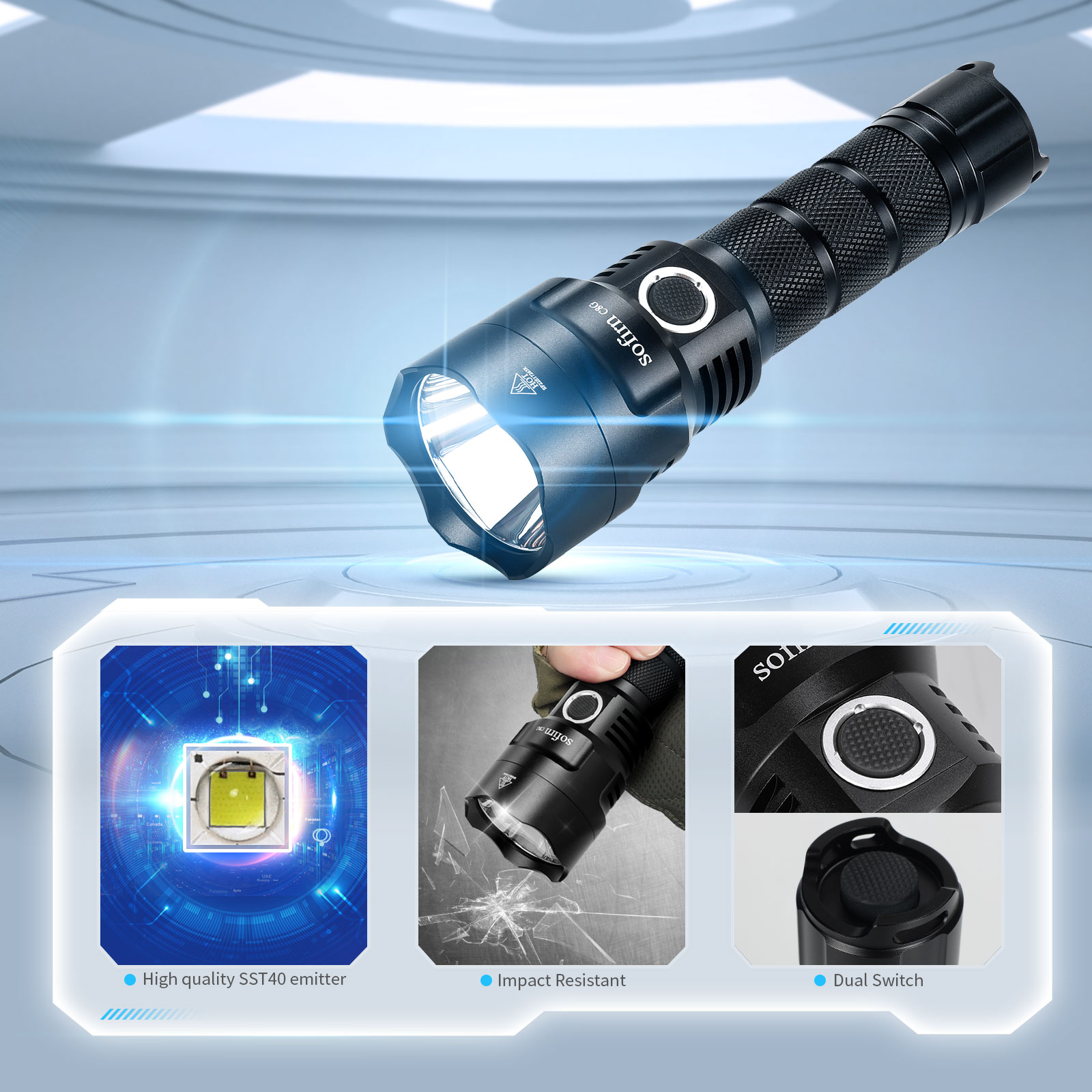 مصباح يدوي LED قوي SOFIRN C8G  - مراجعة Outdoor Power Group وسعره
