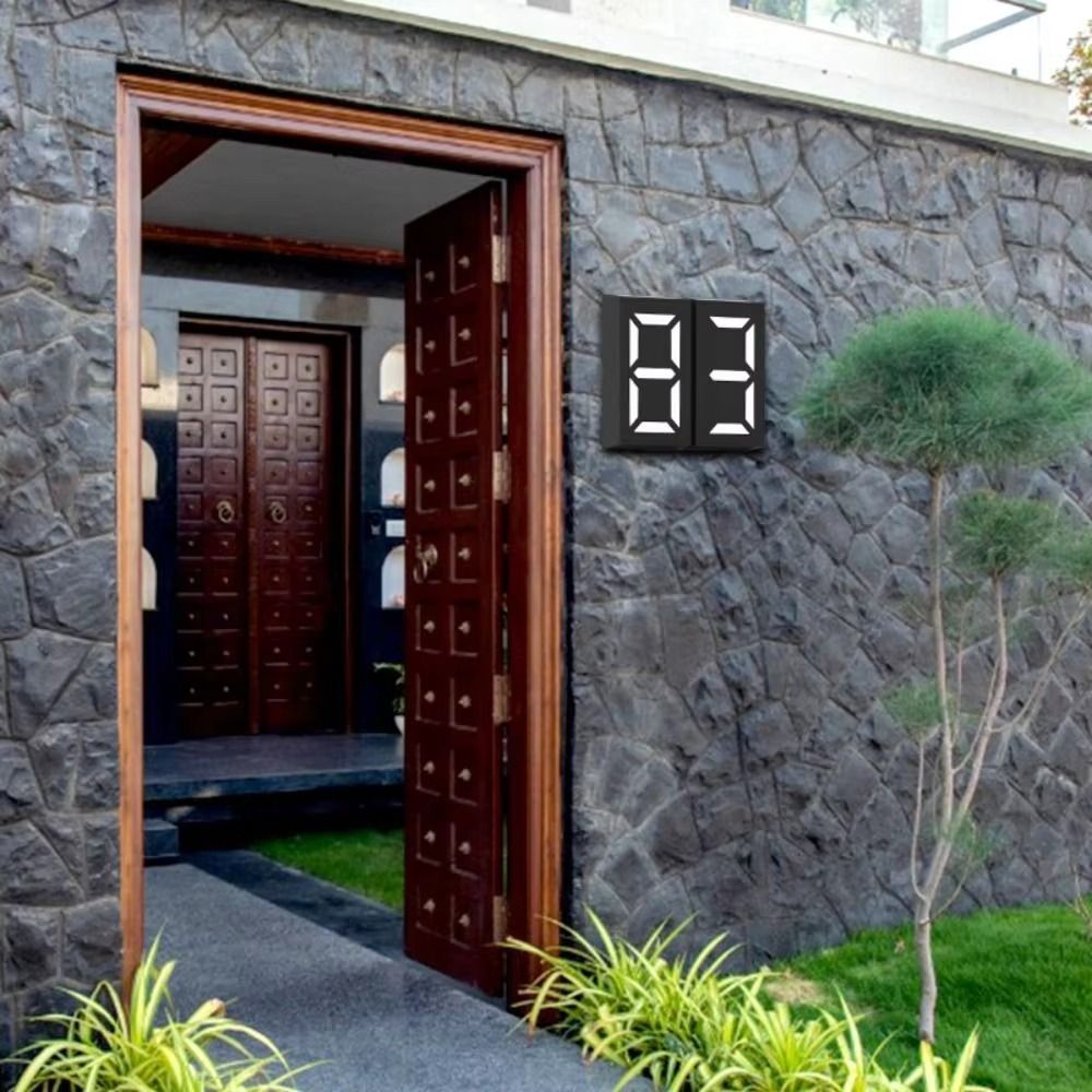 مصباح رقم المنزل بالطاقة الشمس - مراجعة Outdoor Power Number وسعره