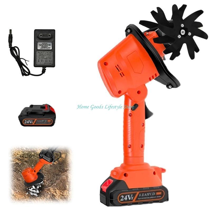 E74E محراث صغير لاسلكي 21 فولت - مراجعة Garden Tiller Mini وسعره