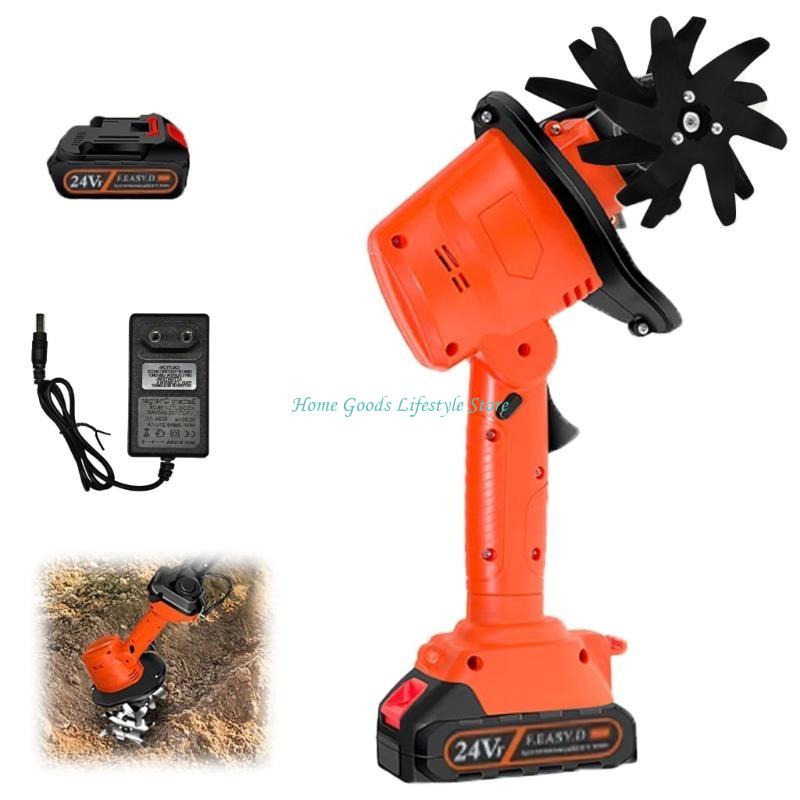 E74E محراث صغير لاسلكي 21 فولت - مراجعة Garden Tiller Mini وسعره
