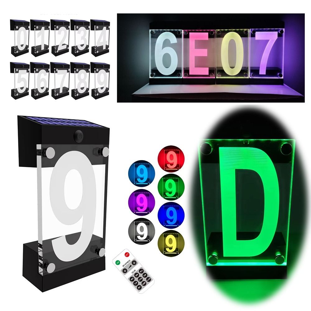 لافتة رقم المنزل تعمل بالطاقة  - مراجعة Outdoor Power Number وسعره
