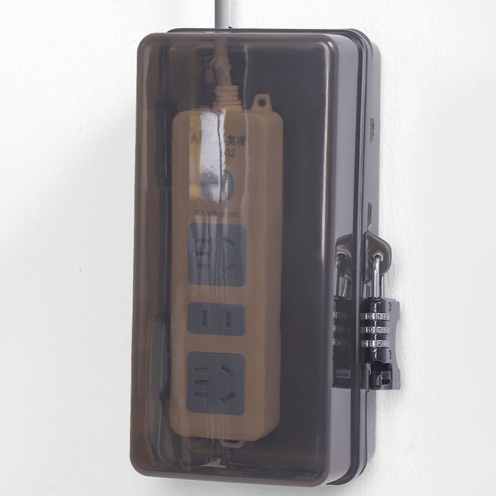 صندوق بلاستيكي متين مضاد للسرق - مراجعة Outdoor Power Strip With Cover وسعره