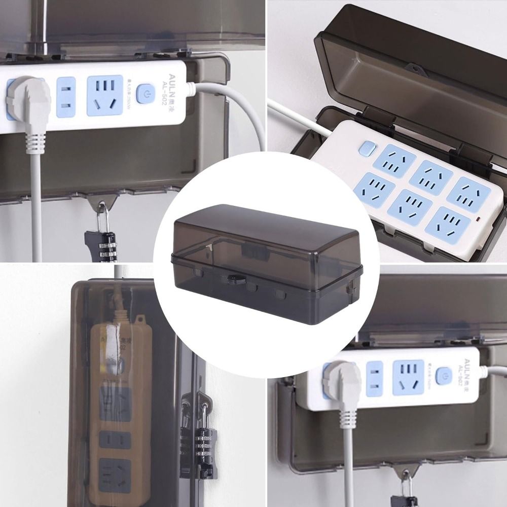 صندوق بلاستيكي متين مضاد للسرق - مراجعة Outdoor Power Strip With Cover وسعره