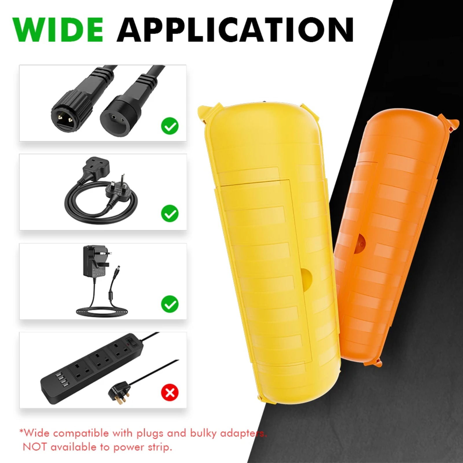 غطاء سلك تمديد خارجي IP44 مقاس - مراجعة Outdoor Power Strip With Cover وسعره