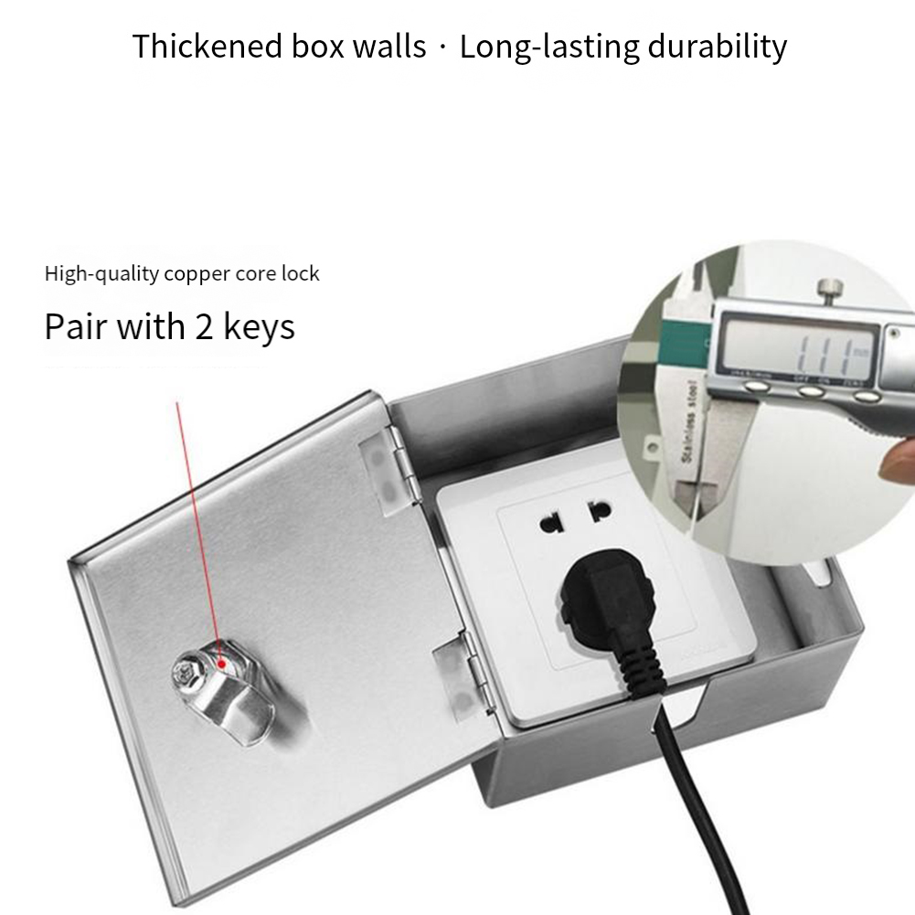صندوق كهربائي خارجي من الفولاذ - مراجعة Outdoor Power Socket With Lock وسعره