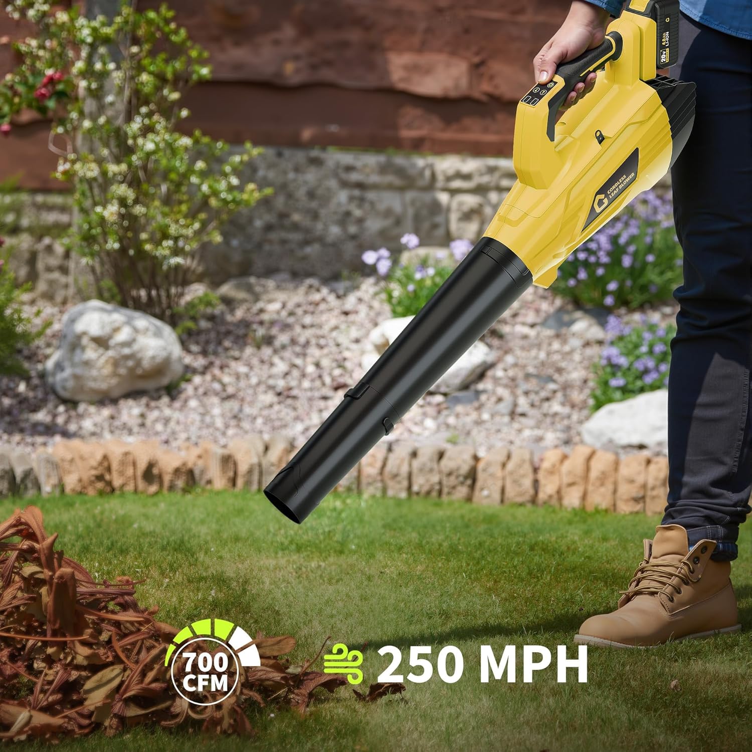 منفاخ أوراق لاسلكي 20 فولت بقو - مراجعة Leaf Blower Cordless وسعره