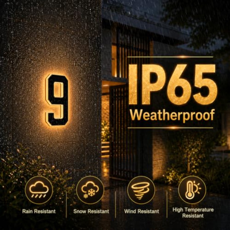 مصباح رقم المنزل يعمل بالطاقة  - مراجعة Outdoor Power Number وسعره