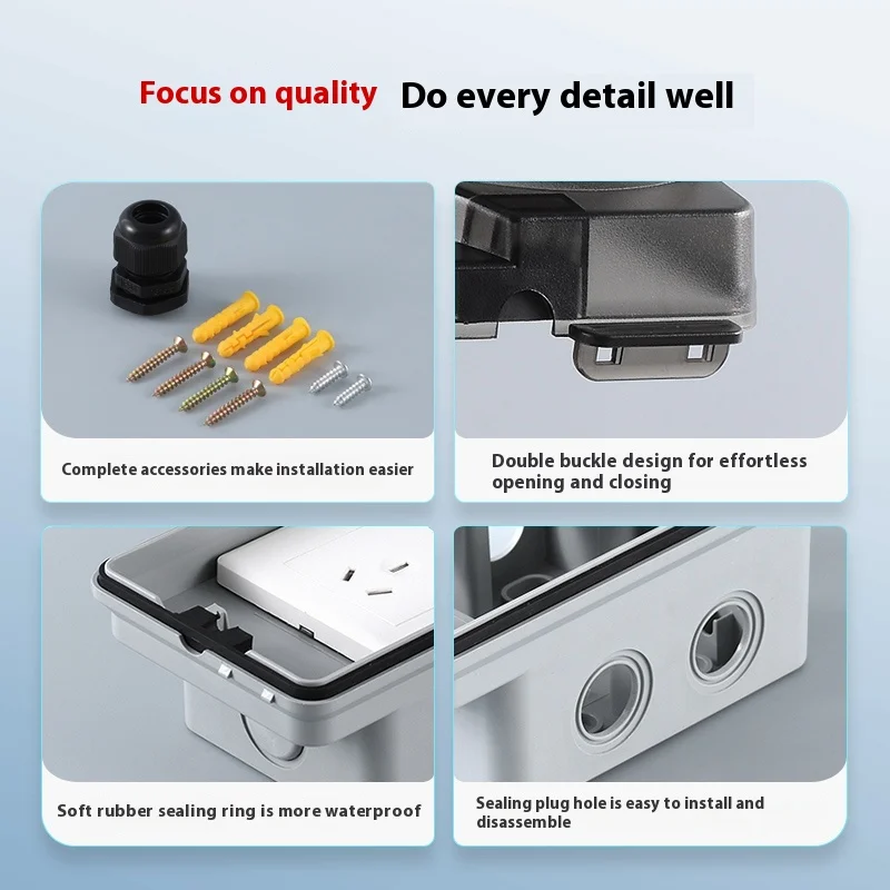 صندوق مقاوم للماء للاستخدام ال - مراجعة Outdoor Power Socket With Lock وسعره