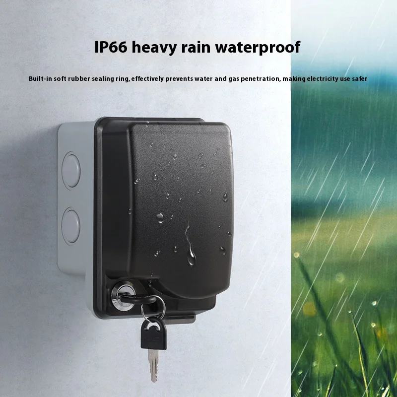 صندوق مقاوم للماء للاستخدام ال - مراجعة Outdoor Power Socket With Lock وسعره