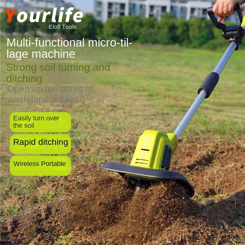 محراث كهربائي معتمد من CE بقدر - مراجعة Garden Tiller Mini وسعره