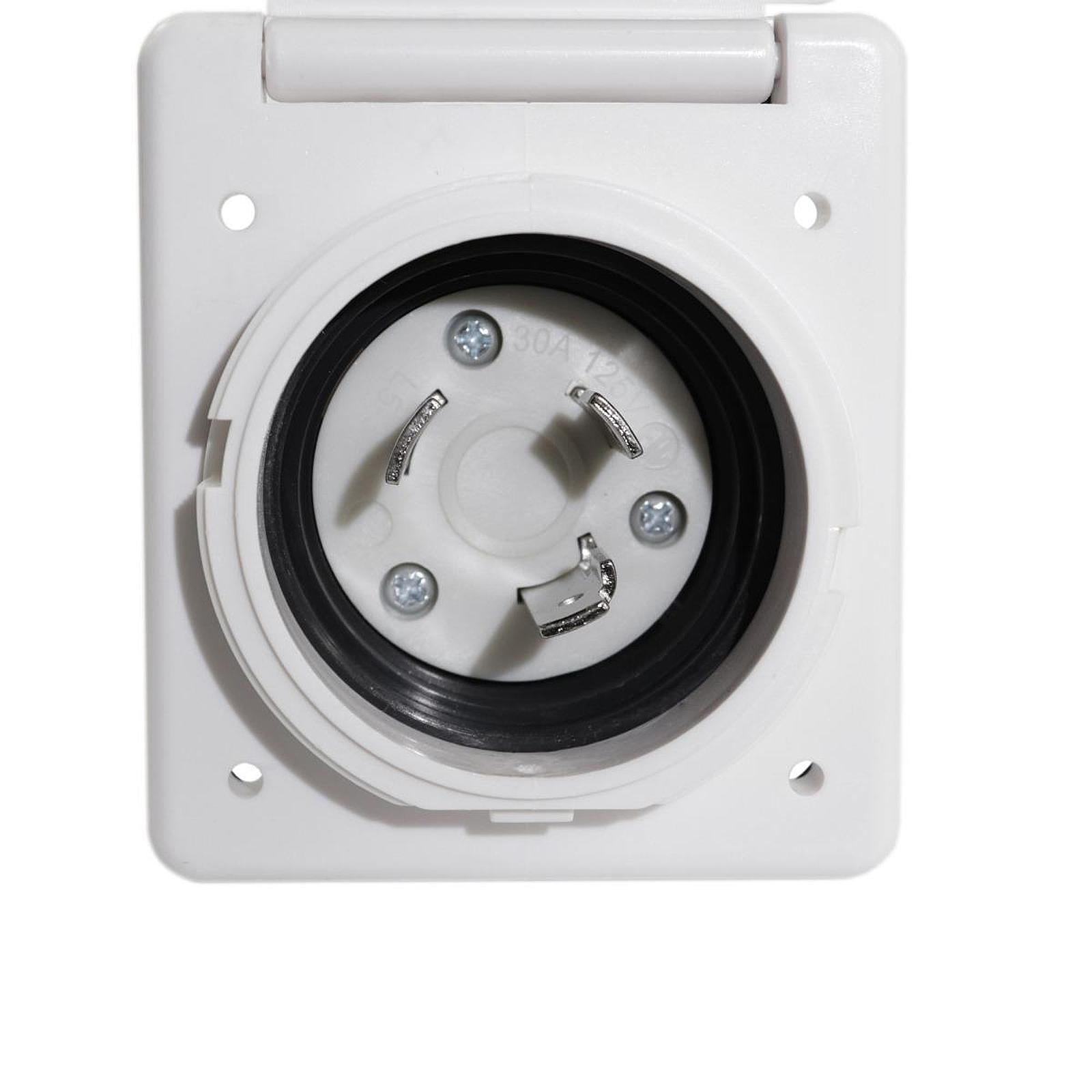مقبس طاقة مقاوم للماء بفلنجة 1 - مراجعة Outdoor Power Socket With Lock وسعره